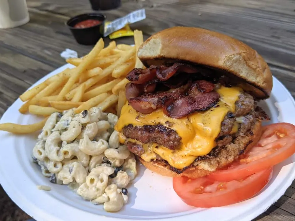 Bacon Double Cheeseburger with Fries